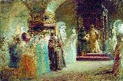 Konstantin Makovsky The Bride-show of tsar Alexey Michailovich Germany oil painting artist